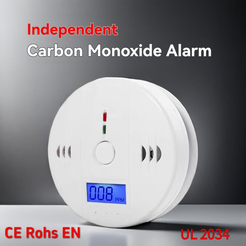 Dual Sensor Carbon Monoxide and Smoke Detection Alarm Battery Operated