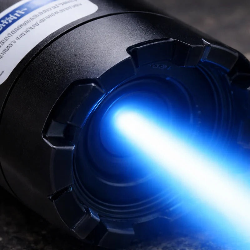 Portable Laser Flashlight Adjustable Focus Outdoor Use