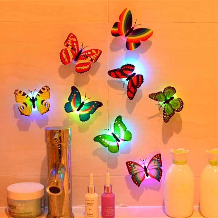 3D Butterfly Wall Sculpture with Built-in LED Strip Lights