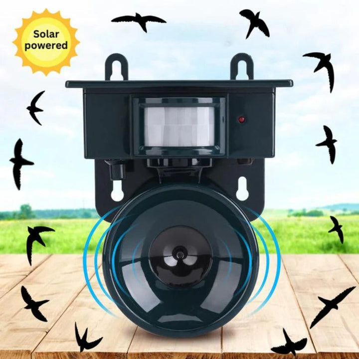 Solar Powered Bird Repeller Motion Sensor Adjustable Sound