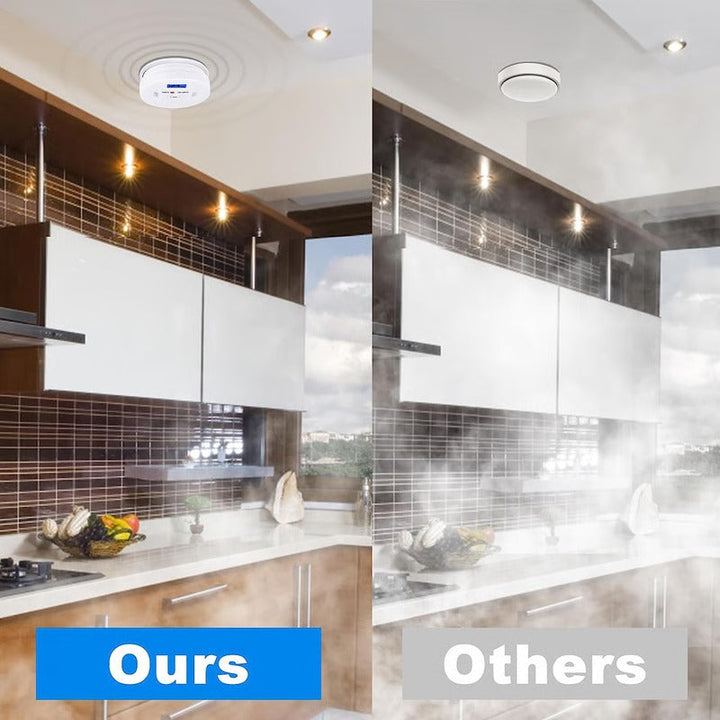 Dual Sensor Carbon Monoxide and Smoke Detection Alarm Battery Operated