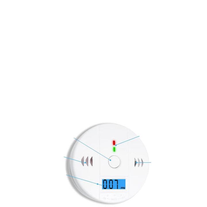Dual Sensor Carbon Monoxide and Smoke Detection Alarm Battery Operated