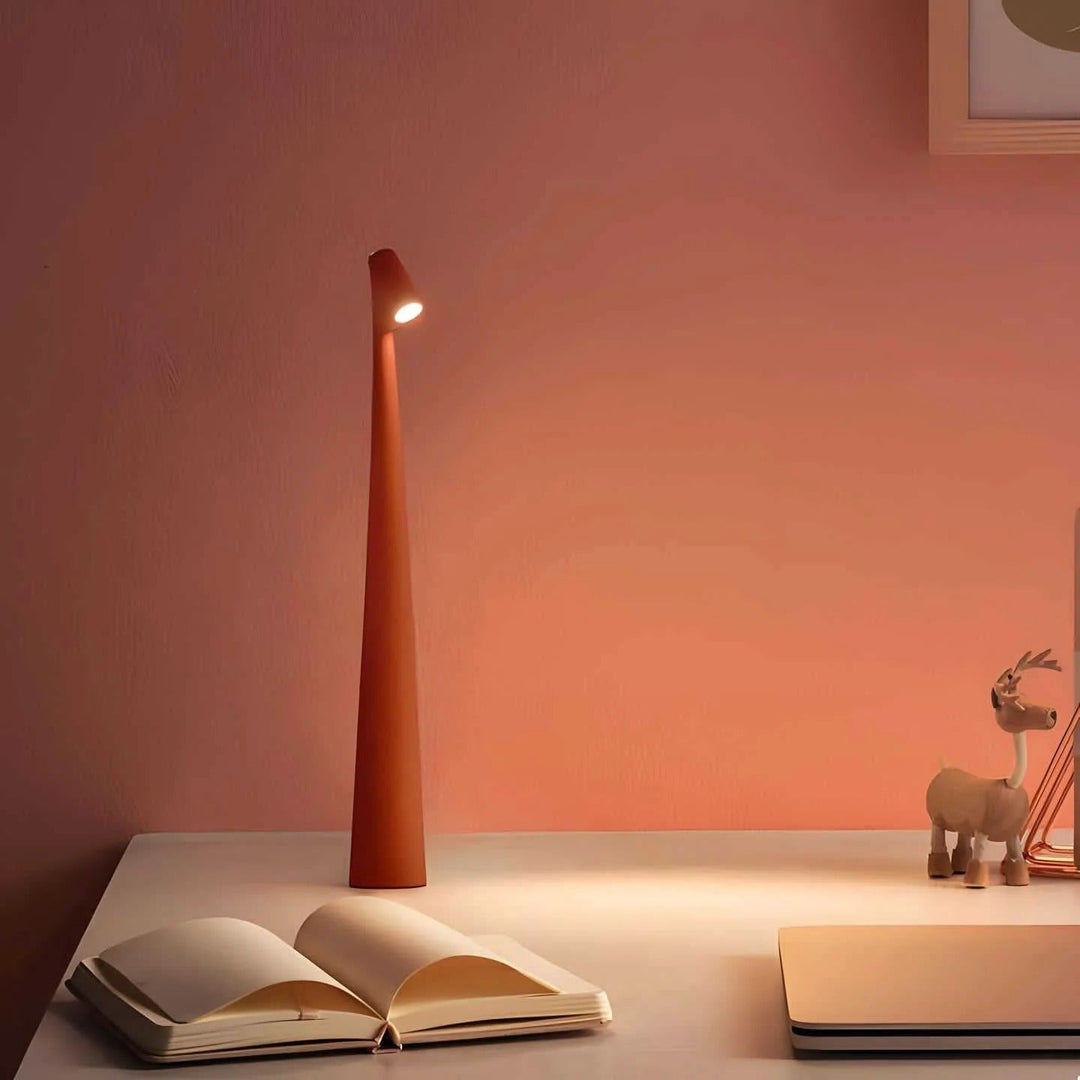 Rechargeable Aluminum Table Lamp Adjustable Brightness USB Port