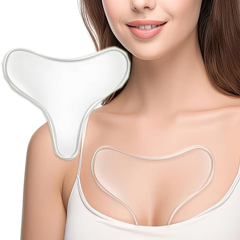 Reusable Silicone Chest Patches for Wrinkle Reduction