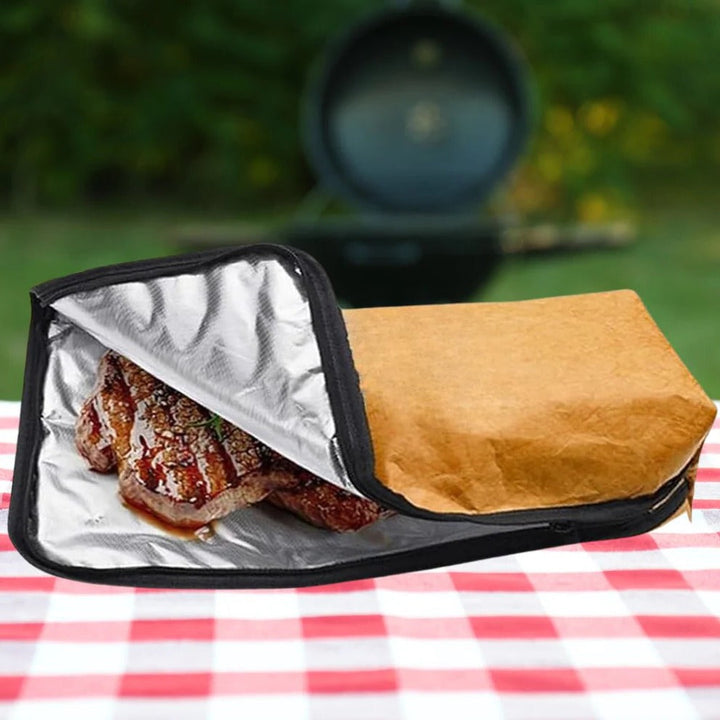 Insulated BBQ Meat Resting Blanket with Carry Handle