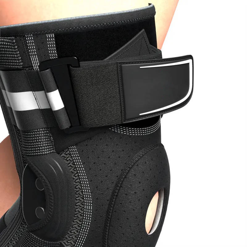 Sports Knee Brace Compression Sleeve with Side Stabilizers