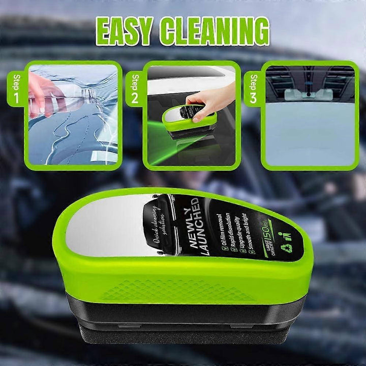 Car Window Glass Cleaner with Oil Film Brush Automotive Cleaning Tool