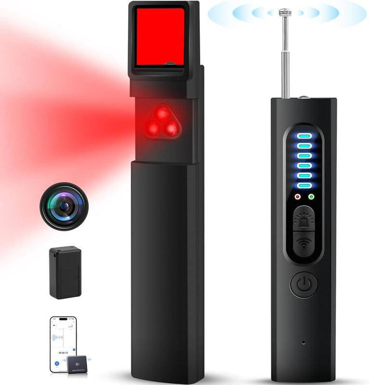Unisex Hidden Camera and GPS Tracker Detector Portable Bug Finder - Lenila
