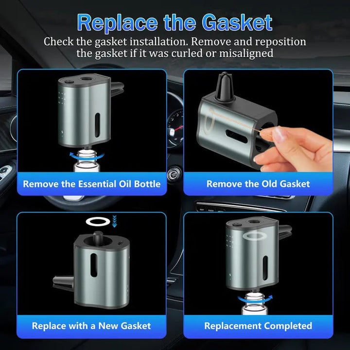 Car Air Freshener Diffuser Waterless Adjustable Scent Portable