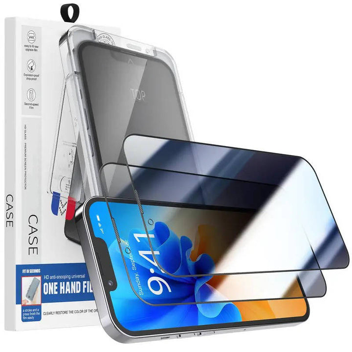 Pack of Privacy Screen Protectors Tempered Glass for Smartphone