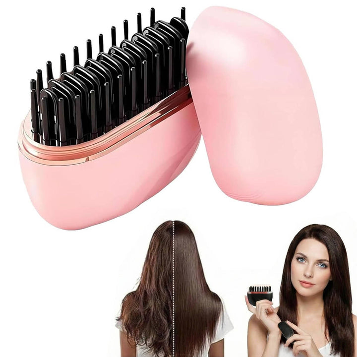 Wireless Mini Hair Straightener Comb Portable Compact Design