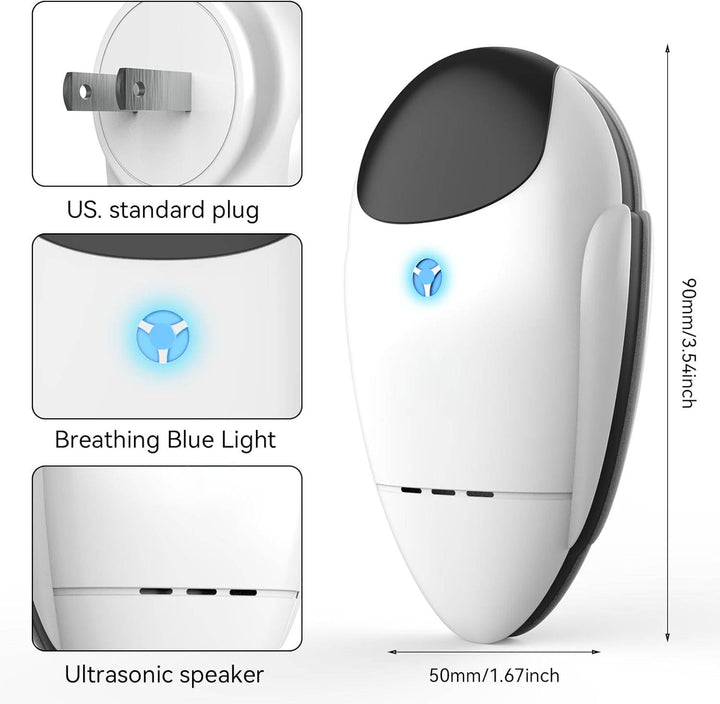 Ultrasonic Pest Repellent Plug-In for Roaches Rodents and Insects
