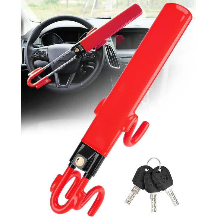Car Steering Wheel Lock Anti-Theft Device with Keys