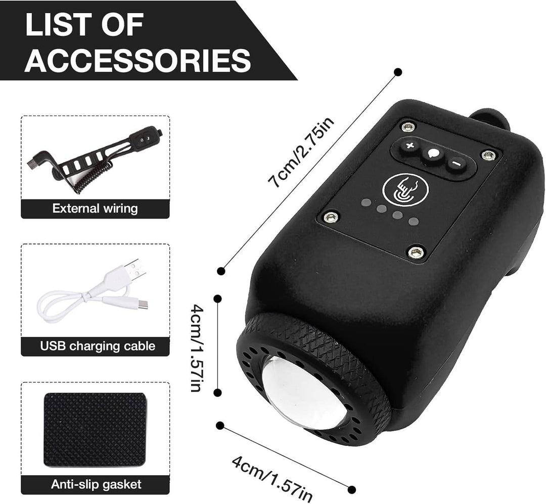 Bicycle Horn with Floodlight Waterproof IPX5