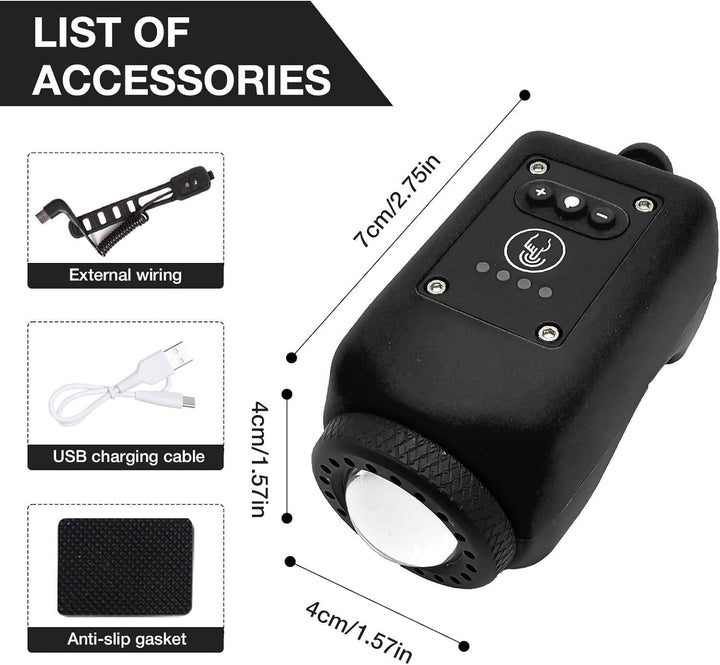 Bicycle Horn with Floodlight Waterproof IPX5