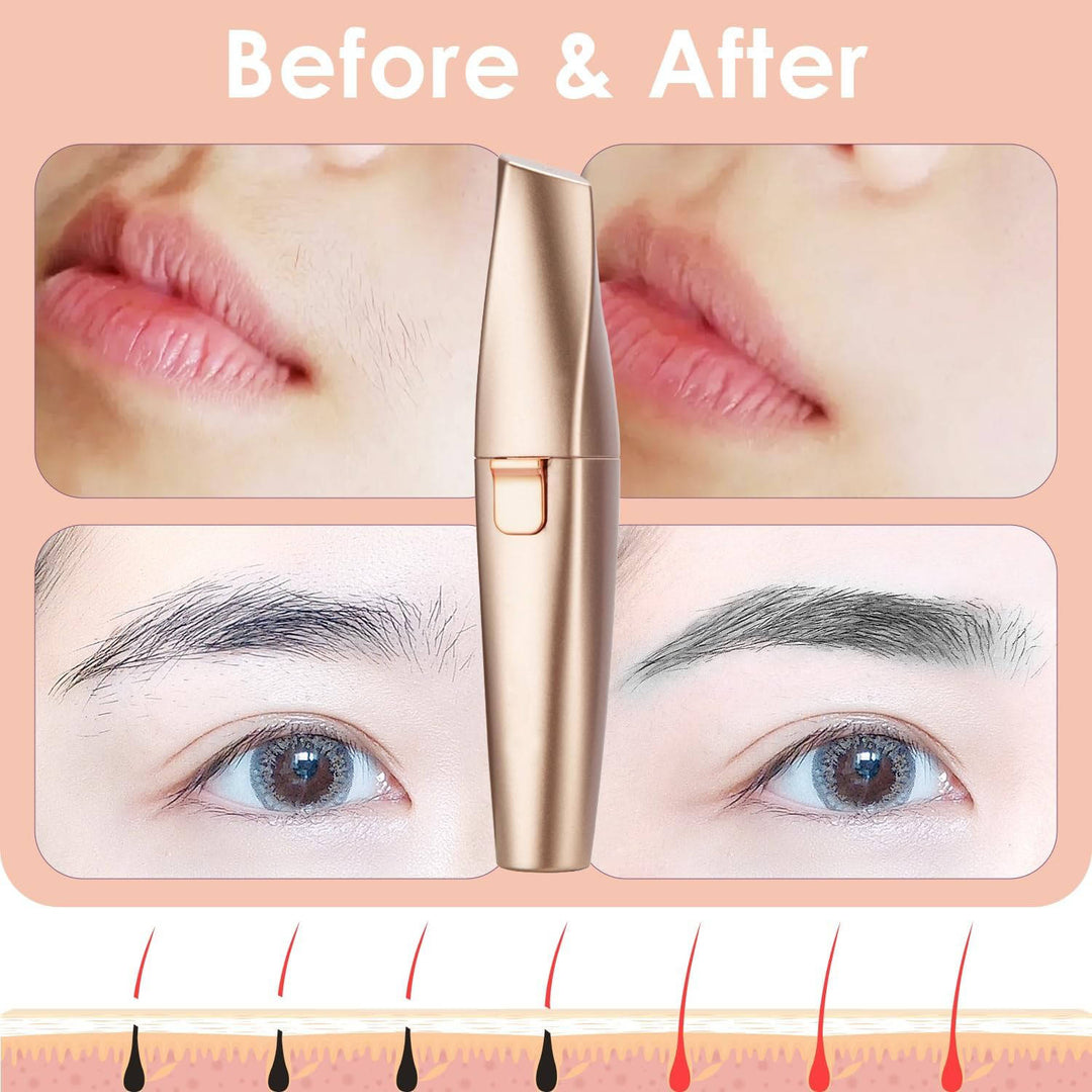 Womens Facial Hair Remover Epilator with Built-In LED