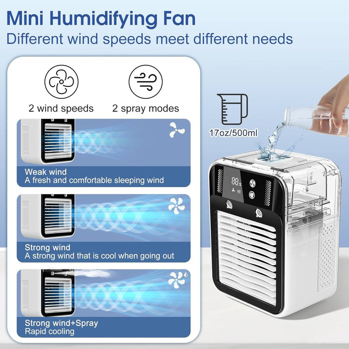 Personal Portable Air Cooler Fan Compact Desktop