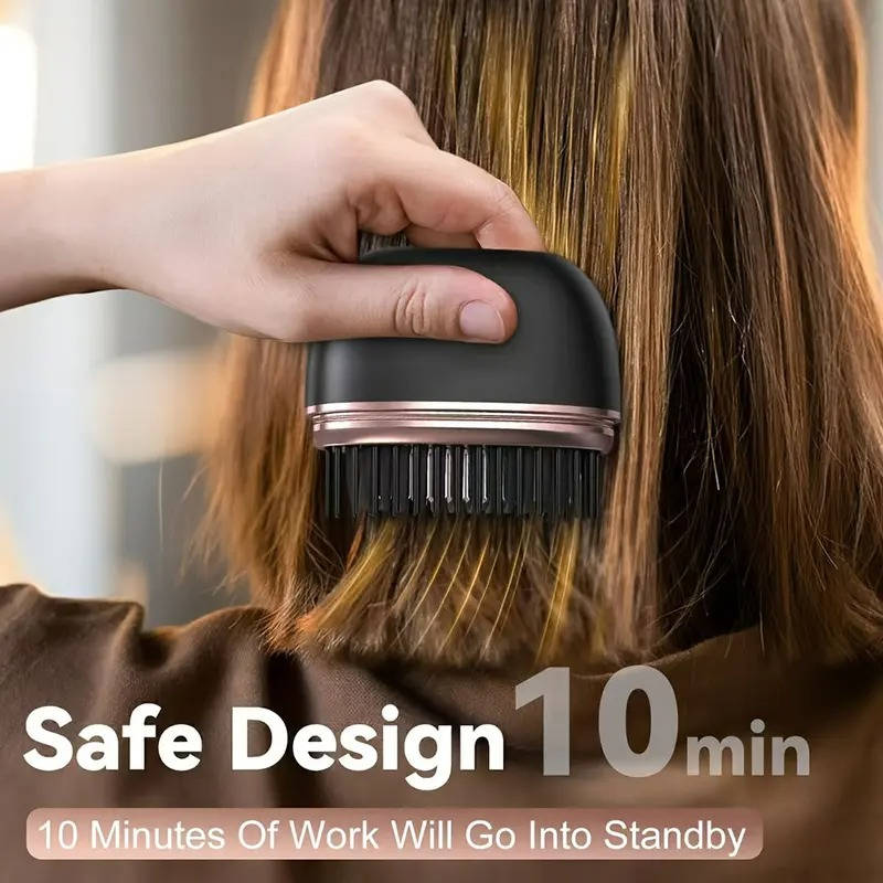 Wireless Mini Hair Straightener Comb Portable Compact Design