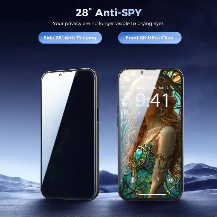Pack of Privacy Screen Protectors Tempered Glass for Smartphone