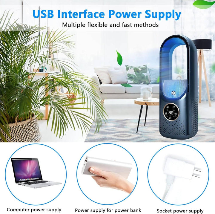 Portable Air Conditioner Cooler Fan with Humidifier and Purifier