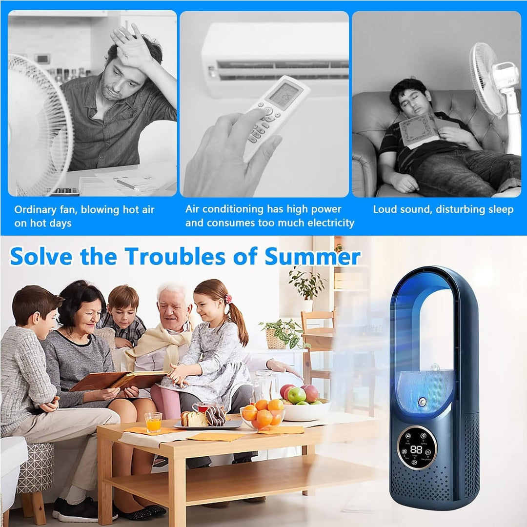 Portable Air Conditioner Cooler Fan with Humidifier and Purifier