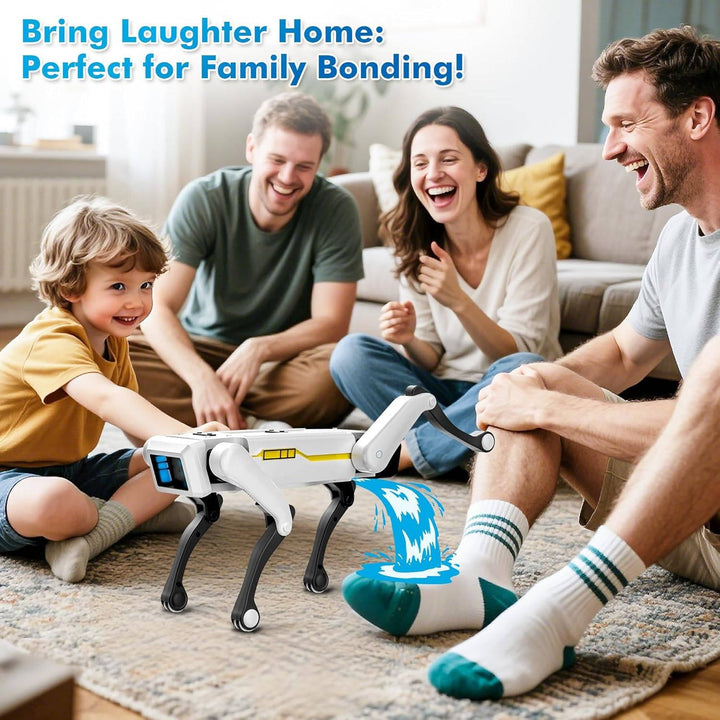 Kids Interactive Robot Dog Stem Toy Voice Control Durable Design