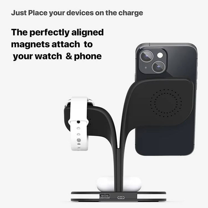 Wireless Charging Station with MagSafe for Multiple Devices