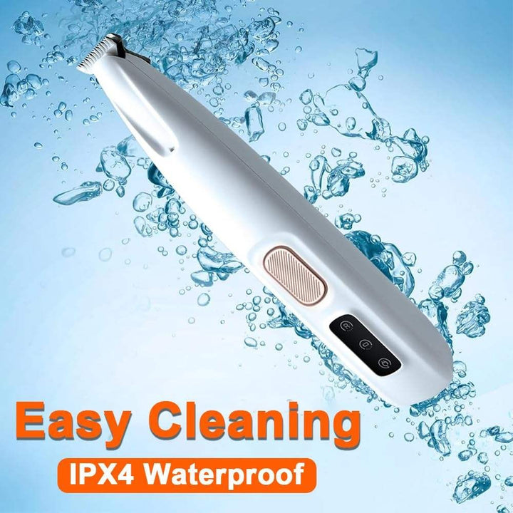 Pet LED Paw Trimmer Waterproof Whisper Quiet USB Charging
