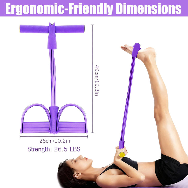 Adjustable Resistance Band with Detachable Handles for Home Exercise