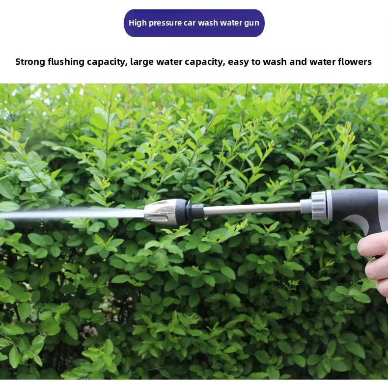 Universal Fit Stainless Steel Garden Hose Nozzle High Pressure Long