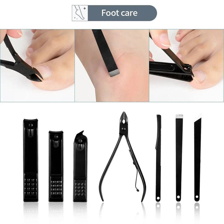 Professional Nail Clipper Kit Stainless Steel Manicure Pedicure Set