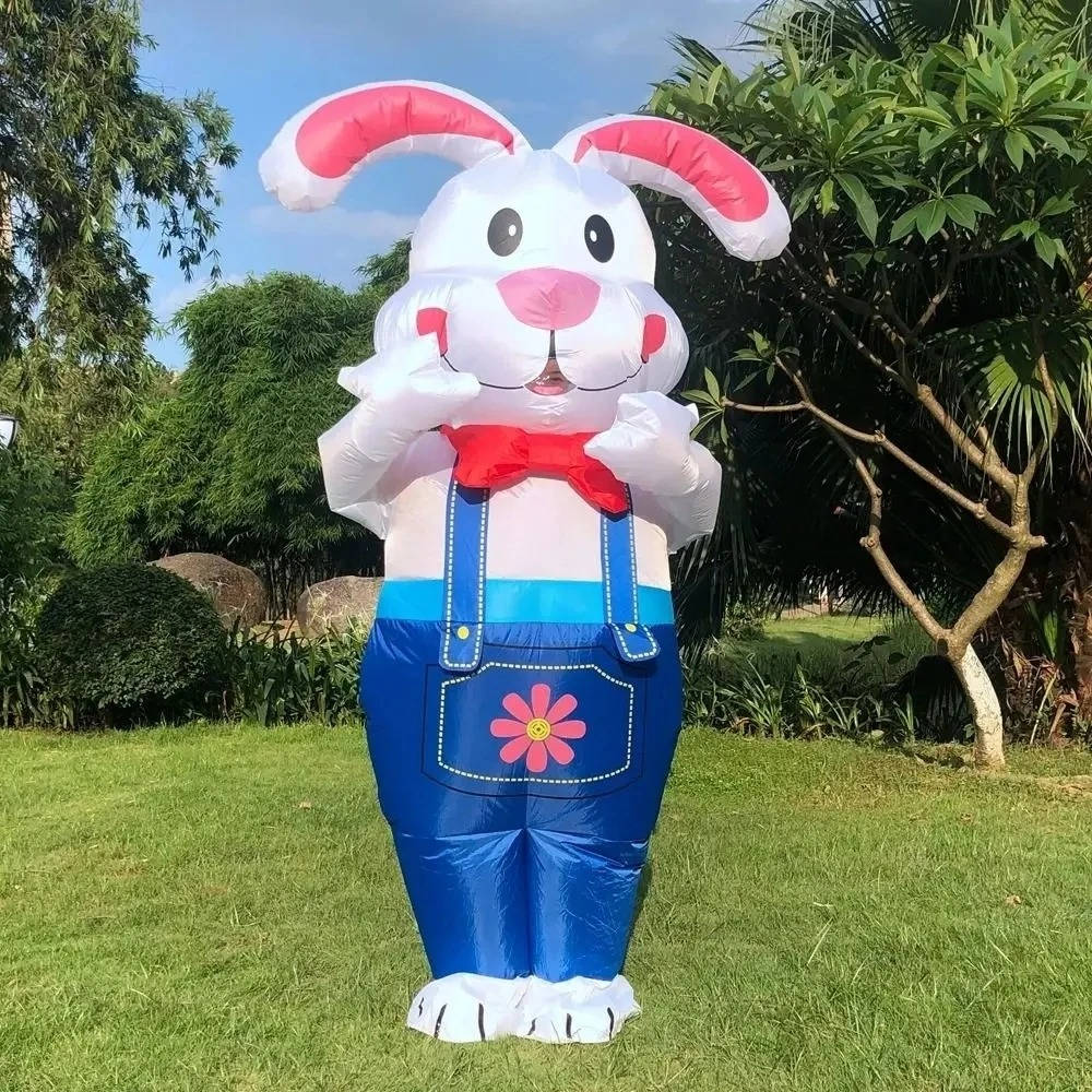 Outdoor Inflatable Bunny with Built-In LED Lights for Garden Yard - Lenila