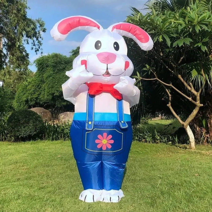 Outdoor Inflatable Bunny with Built-In LED Lights for Garden Yard - Lenila