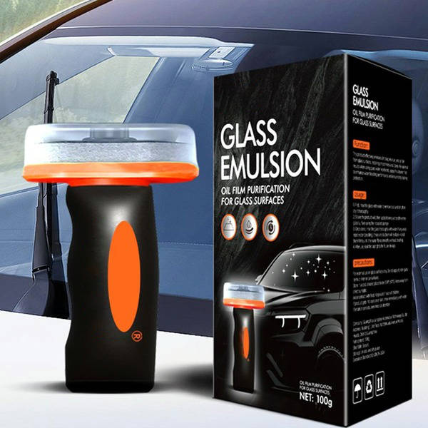 Handheld Glass Cleaner with Emulsion Oil Film Remover for Car - Lenila