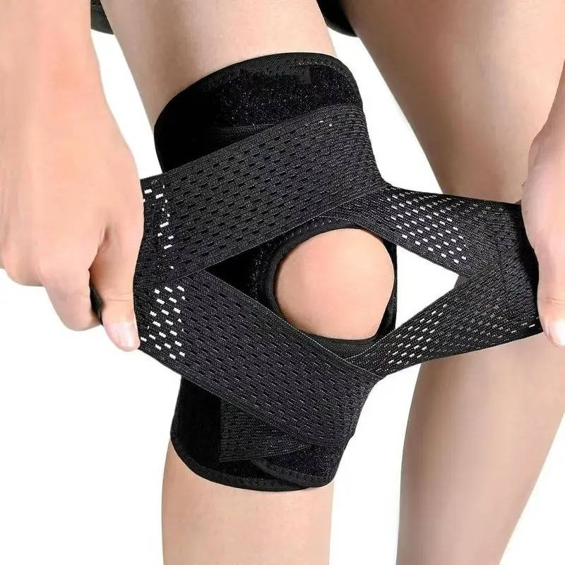 Breathable Knee Brace with Side Stabilizers Adjustable Support for - Lenila