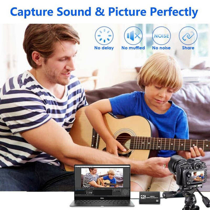 4K Hdmi to USB Video Capture Card Plug and Play Zero Latency