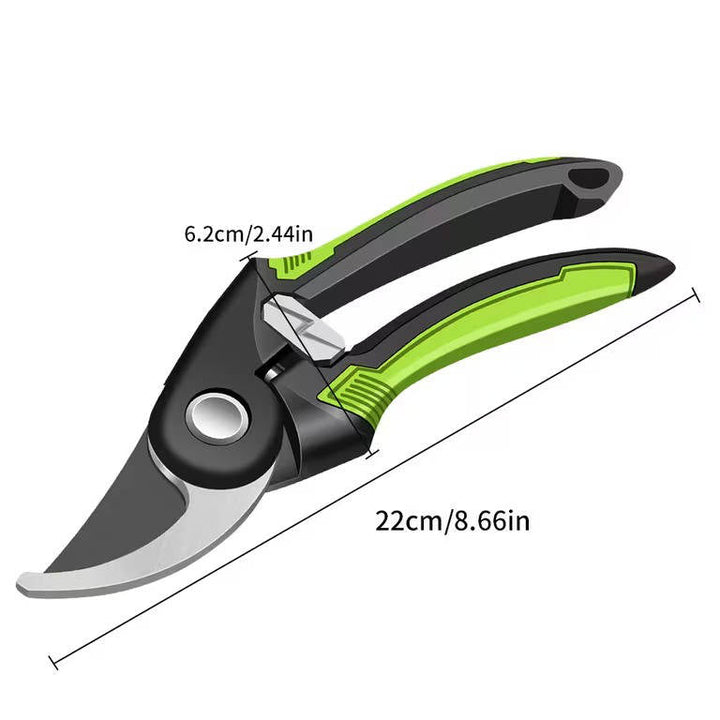 Garden Pruning Shears Steel Blade Ergonomic Handle
