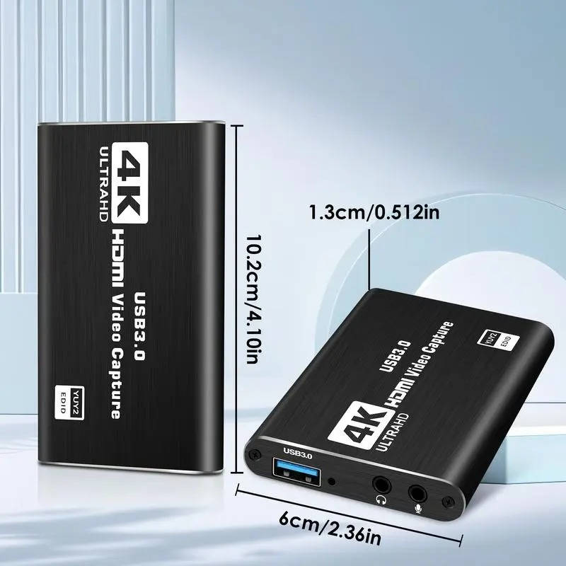4K Hdmi to USB Video Capture Card Plug and Play Zero Latency