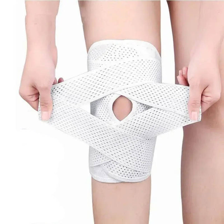 Breathable Knee Brace with Side Stabilizers Adjustable Support for