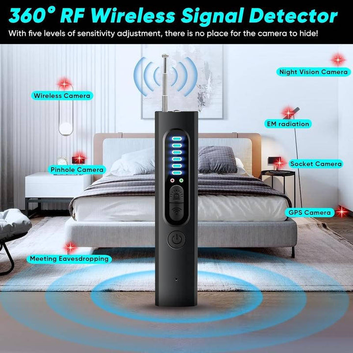 Hidden Camera and GPS Tracker Detector Portable Bug Finder