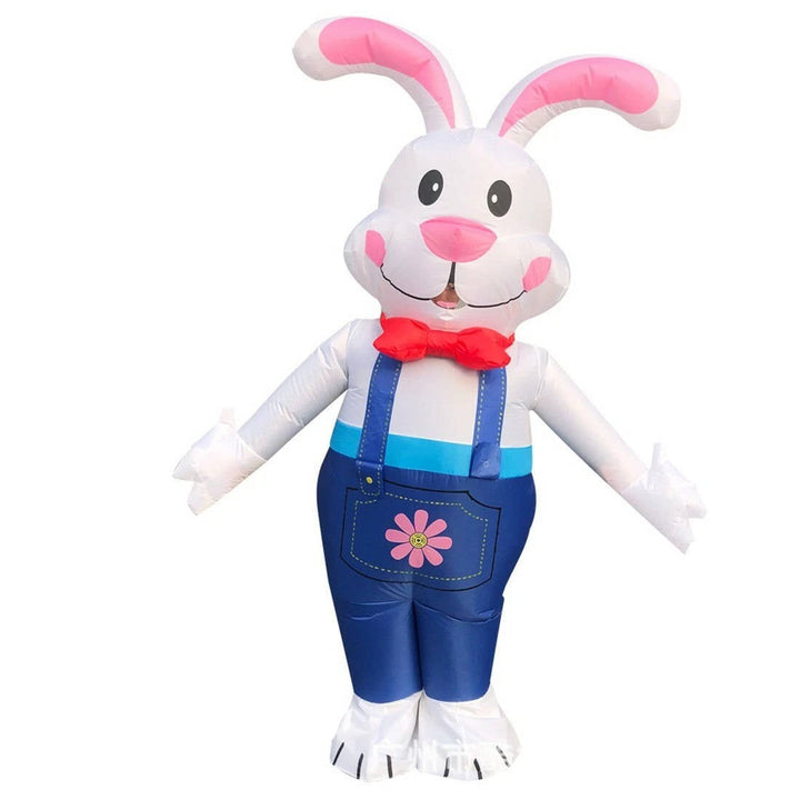 Outdoor Inflatable Bunny with Built-In LED Lights for Garden Yard