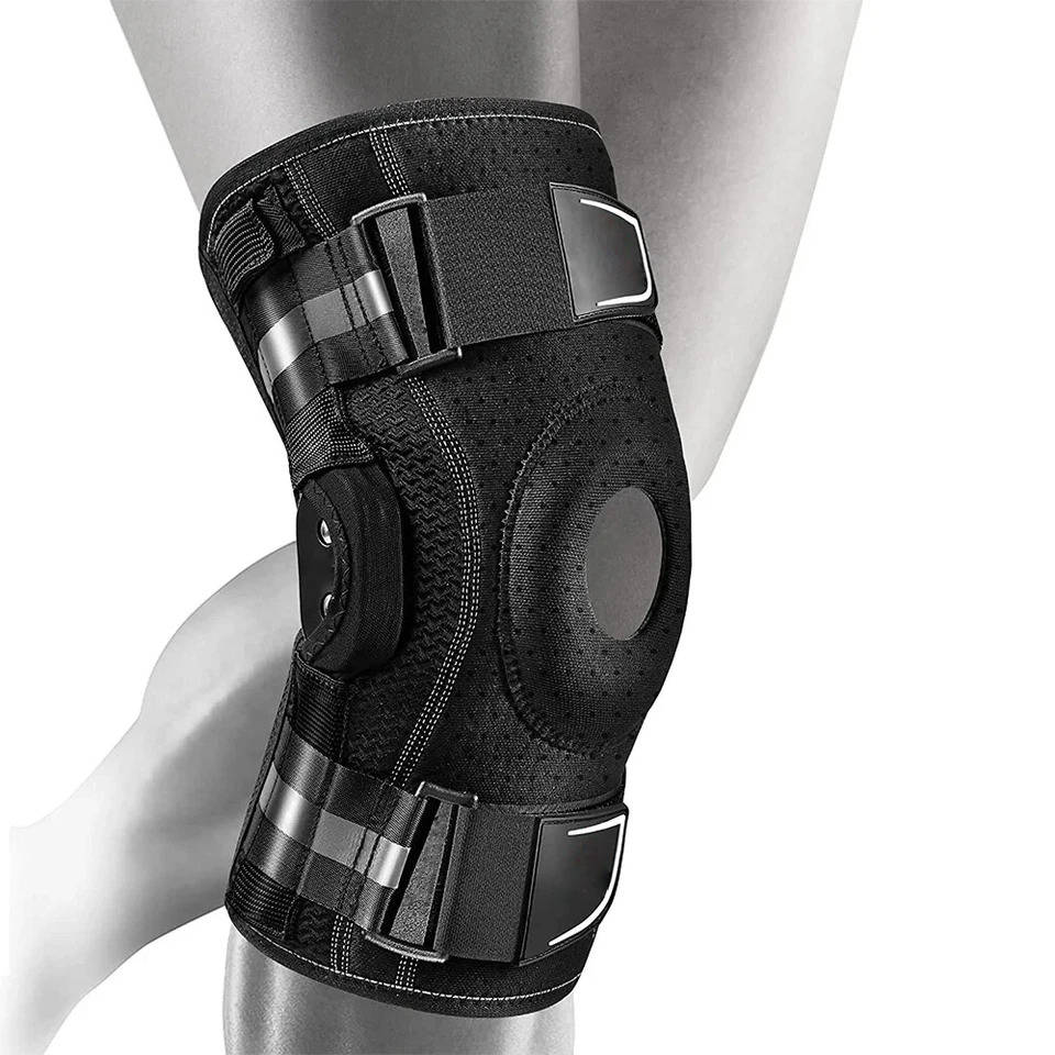 Sports Knee Brace Compression Sleeve with Side Stabilizers
