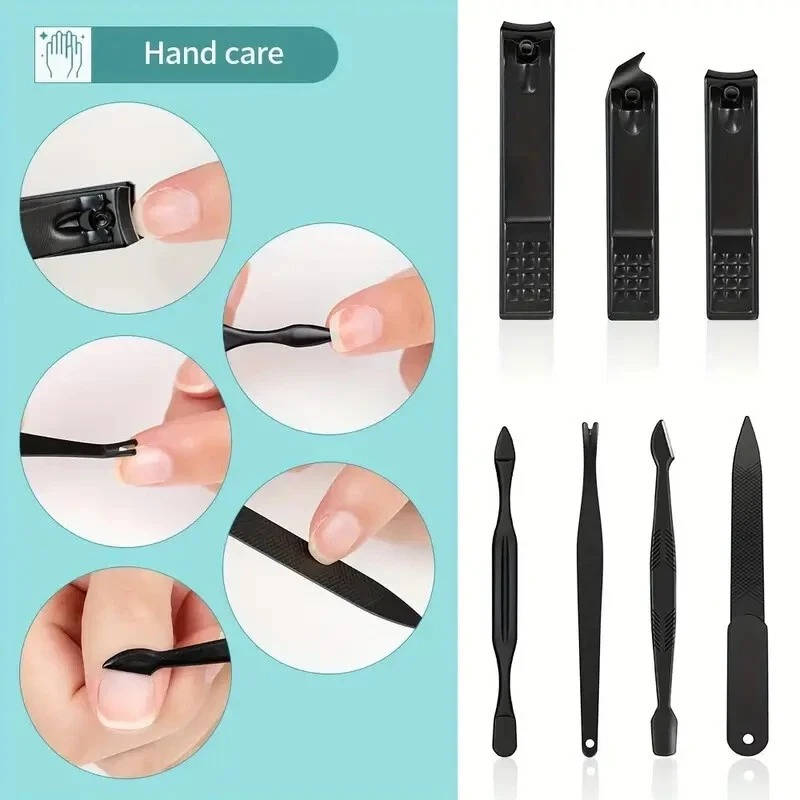 Professional Nail Clipper Kit Stainless Steel Manicure Pedicure Set
