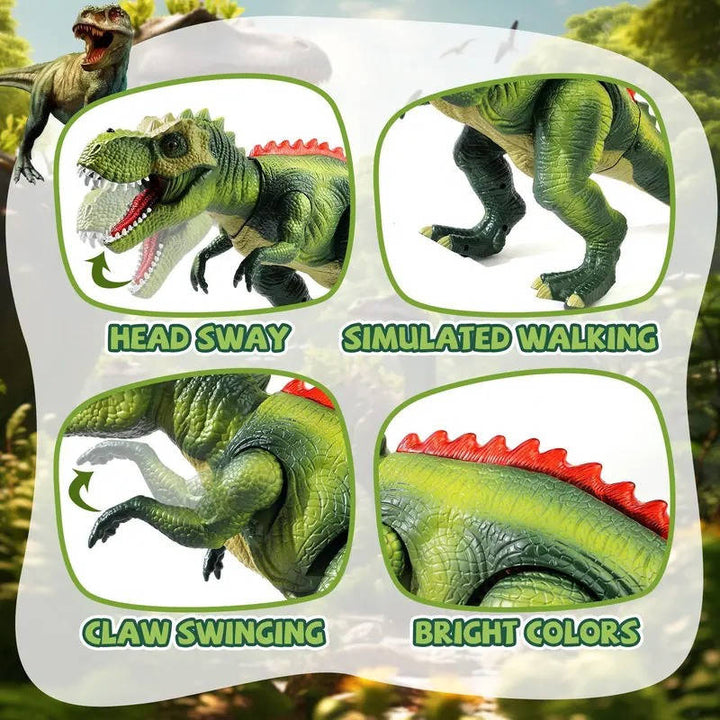 Kids Remote Control Dinosaur Toy with Mist Spray Roaring Sounds Large