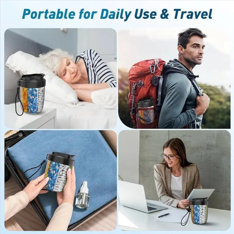 Portable Large Pill Organizer with Compartments Wide Opening Carrying