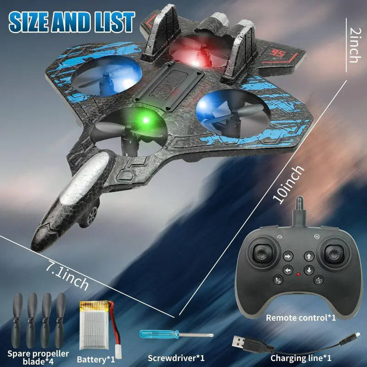 Kids RC Jet Plane Toy Foam Durable High Speed Remote Control