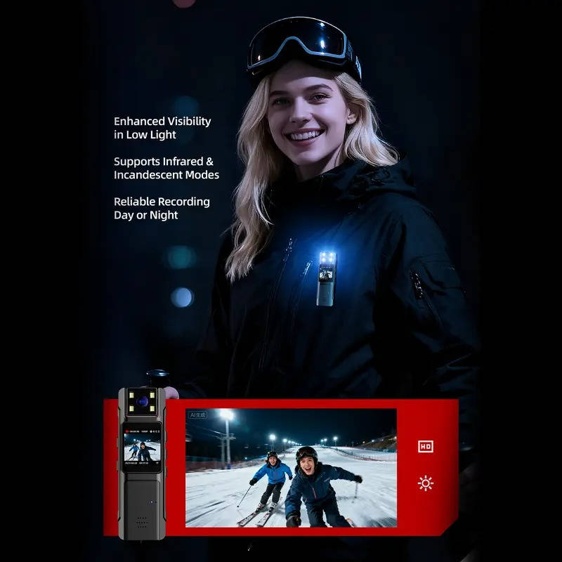 Compact Body Camera Portable Wearable Video Recorder Night Vision