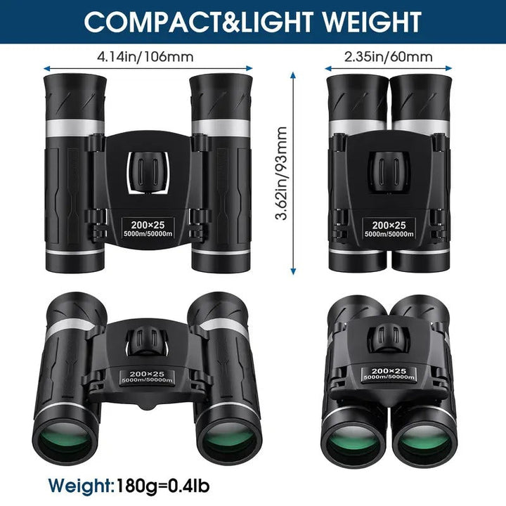 Compact Binoculars Waterproof FMC Coating High Powered Pocket