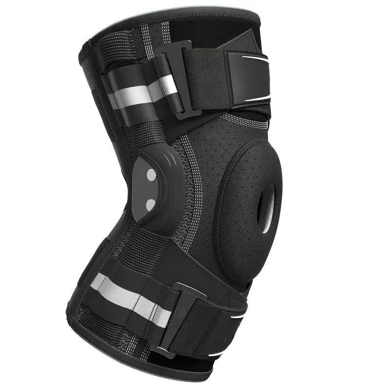 Sports Knee Brace Compression Sleeve with Side Stabilizers