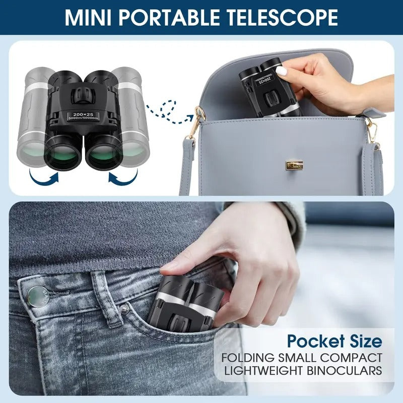 Compact Binoculars Waterproof FMC Coating High Powered Pocket